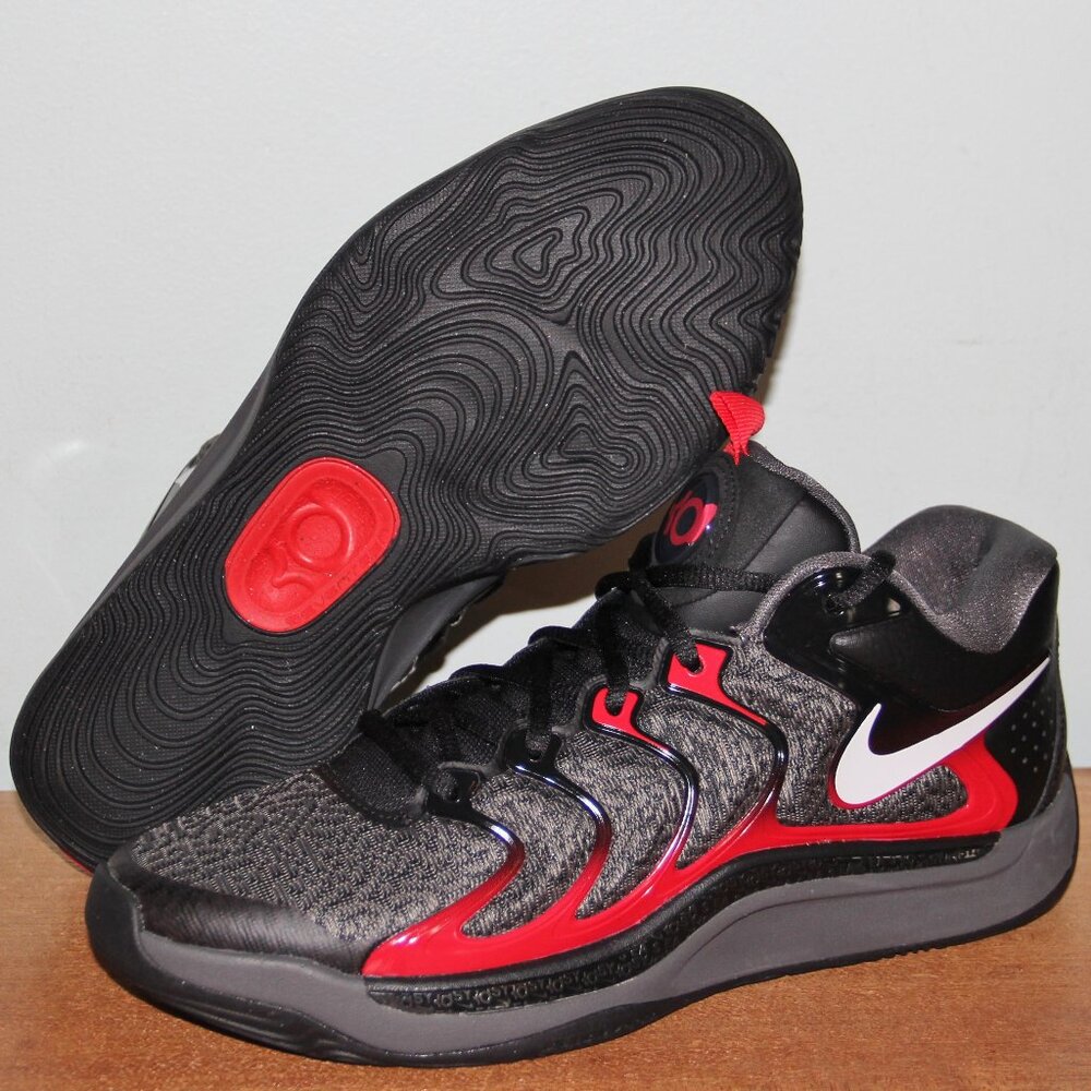 Nike KD 17 'Late Night' Basketball Shoes Men's 10 Black Red